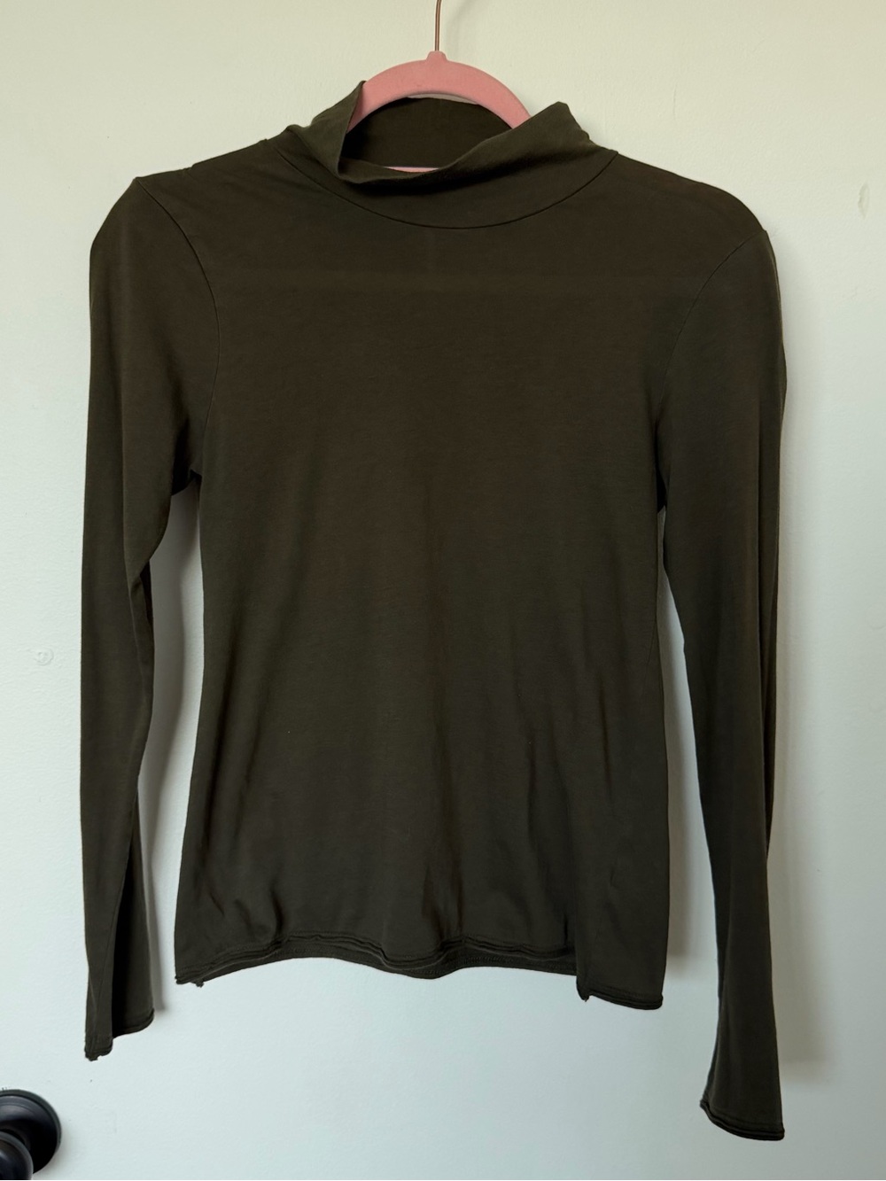 Anthropologie Mock Neck Long Sleeve Top Size XS